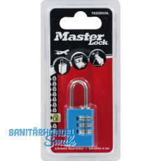 MASTER LOCK Vorhangschloss 7620 EURDCOLCC Zahlenschloss 20 mm, bunt, SB