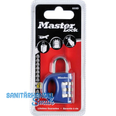 MASTER LOCK Vorhangschloss 633 EURD Zahlenschloss, 32 mm, bunt, SB MASTER LOCK Vorhangschloss 633 EURD Zahlenschloss, 32 mm, bunt, SB