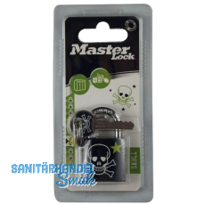 MASTER LOCK Vorhangschloss "Skull" mit Schl�ssel, Breite 30 mm, verschsp., SB