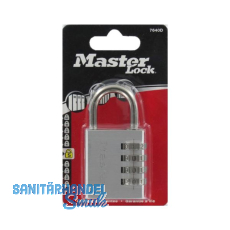 MASTER LOCK Vorhangschloss 7640 EURD Zahlenschloss, 40 mm, Aluminium Finish, SB