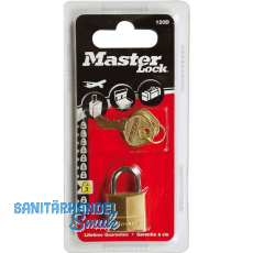 MASTER LOCK Vorhangschloss 120 EURD Messing, Breite 20 mm, verschsp. SB MASTER LOCK Vorhangschloss 120 EURD Messing, Breite 20 mm, verschsp. SB