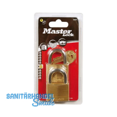 MASTER LOCK Vorhangschloss 140 EURT Messing, Breite 40 mm, gleichsperrend SB-2 MASTER LOCK Vorhangschloss 140 EURT Messing, Breite 40 mm, gleichsperrend SB-2
