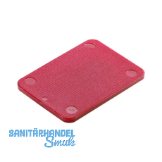 ROTO Unterlegplatte 53 x 66 x 3 aus Kunststoff rot