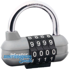 MASTER LOCK Vorhangschloss 1520 EURD Pro Sport Zahlenschloss, 64 mm, silber, SB MASTER LOCK Vorhangschloss 1520 EURD Pro Sport Zahlenschloss, 64 mm, silber, SB