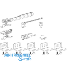 TERNO Beschlagset Classic Fluid 70/Basic Komfort Holz 80 kg ohne Laufschiene TERNO Beschlagset Classic Fluid 70/Basic Komfort Holz 80 kg ohne Laufschiene