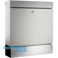 BURG Briefkasten SEATTLE mit Zeitungsbox, Edelstahl rostfrei