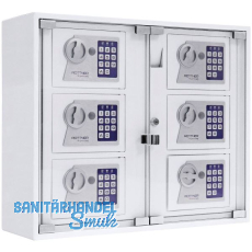 ROTTNER Schlüsselsafe Keysystem 6 Outdoor, 474 x 565 x 180 mm, Stahl weiß ROTTNER Schlüsselsafe Keysystem 6 Outdoor, 474 x 565 x 180 mm, Stahl weiß