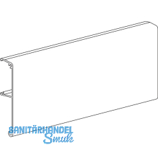 TERNO Clipblende 1380 schmal f�r Holz L=3000 mm auf Ma� silber