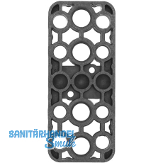 GV Unterlegplatte, 120 x 50 x15 mm, Kunststoff, grau