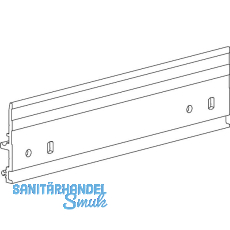 TERNO Diva Fluid Laufschiene 2570 für Wandseite L=2000 mm schwarz TERNO Diva Fluid Laufschiene 2570 für Wandseite L=2000 mm schwarz