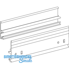 TERNO Diva Fluid Laufschienen-Set inkl. Wand-/T�rseite L=2000 mm schwarz
