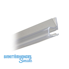 Eckanschlagprofil 90� f�r 6 - 8 mm, L�nge 2500 mm, transparent
