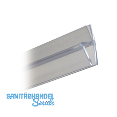 Frontanschlagprofil 180 Grad, f�r 6 - 8 mm, L�nge 2500 mm, transparent 69051