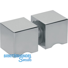 Duscht�rknopf DTKL 20, beidseitig, 30 x 30 x 30 mm, Messing verchromt poliert