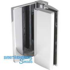 Duscht�rband Bella, 90� Glas-Wand, m. Langloch, nach au�en, verchromt poliert