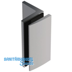 Winkelverbinder Bella, 90� Glas-Wand m. Langloch, Messing verchr. pol.(81080.31)