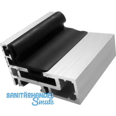 Zargenprofil AL-Basis-D Edelstahl-Effekt Zargenprofil AL-Basis-D Edelstahl-Effekt
