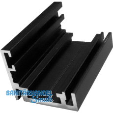 Basisprofil 41AL-Frame-D schwarz matt eloxiert Basisprofil 41AL-Frame-D schwarz matt eloxiert