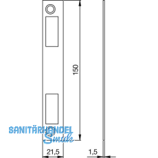 Doppelschließblech AL-Office-CP-XL-Dorma Doppelschließblech AL-Office-CP-XL-Dorma