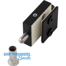 DORMA-Glas Feststellriegel 12.318 mit Bodenbuchse f�r 8-10mmGlas, schwarz matt