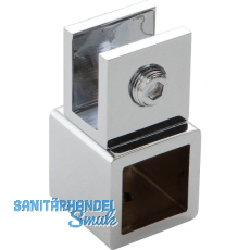 Glashalter SBA eckig, geschlossen , verstellbar