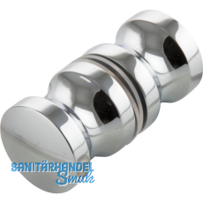 Duscht�rknopf KN-K2AL, 30 x 30 mm, Aluminium verchromt poliert