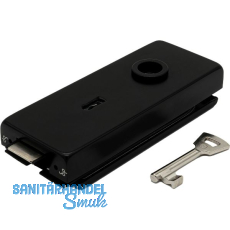 Schloss Studio Classic BB m. 2 Schlüsseln,Glas 8 mm,schwarz matt RAL9005(10.004) Schloss Studio Classic BB m. 2 Schlüsseln,Glas 8 mm,schwarz matt RAL9005(10.004)