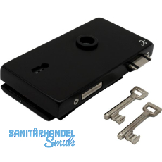 Schloss JUNIOR OFFICE CLASSIC BB m.2 Schl�sseln,links, schwarz matt (11.282)