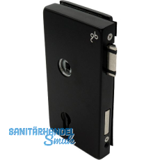 Schloss JUNIOR OFFICE CLASSIC PZ mit Wechsel, links,schwarz matt RAL9005(11.280)