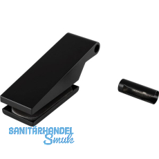 DORMA-Glas Bandoberteil mit Hülse Studio Classic 10.021, schwarz matt DORMA-Glas Bandoberteil mit Hülse Studio Classic 10.021, schwarz matt