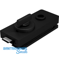 Schloss Studio 1121 WC m. Riegelolive, Glas 8 mm, Alu schwarz RAL 9005 (10.154) Schloss Studio 1121 WC m. Riegelolive, Glas 8 mm, Alu schwarz RAL 9005 (10.154)