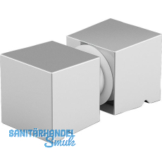 DORMA-Glas Duschtürknopf eckig, 32 x 32 mm, Aluminium glanzverchromt DORMA-Glas Duschtürknopf eckig, 32 x 32 mm, Aluminium glanzverchromt