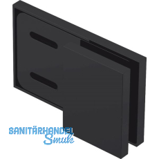 DORMA-Glas Längsverbinder 180° Glas-Wand MORANO S1,S1XL/TANORA S1,S2,schwarz DORMA-Glas Längsverbinder 180° Glas-Wand MORANO S1,S1XL/TANORA S1,S2,schwarz