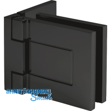 DORMA-Glas Duscht�rband TANORA S1 90� Glas-Wand, Messing schwarz matt RAL 9005