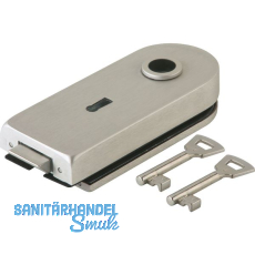 Schloss Studio Rondo BB m. 2 Schl�sseln, Glas 8 mm, Edelstahl-Effekt (10.203)