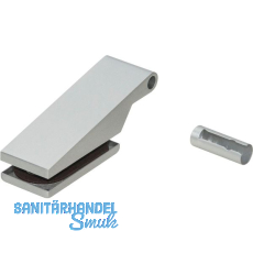 DORMA-Glas Bandoberteil mit H�lse Studio Classic 10.021, silber eloxiert