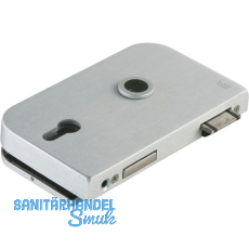 Schloss JUNIOR OFFICE PZ mit Wechsel, links, silber eloxiert (11.260)