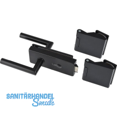 Beschlagsgarnitur Classic PZ, Aluminium schwarz RAL 9005