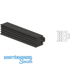 Dichtung Basisprofil AL-EPDM 8/10/12, Kunststoff schwarz