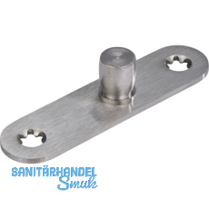 DORMA-Glas Zapfen PT24, � 15 mm, m. Anschraublasche , silber eloxiert (01.123)