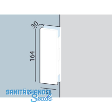 DORMA-Glas Gegenkasten GK 50 f�r Mittel und Eckschloss, Edelstahl 03.224
