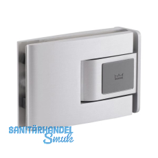 Pendelt�rbeschlag Tensor Glas-Zarge, Feststellpunkt 90�, Alu silber eloxiert