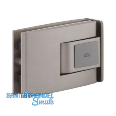 Pendelt�rbeschlag Tensor Glas-Zarge, Feststellpunkt 90�, Edelstahl-Effekt