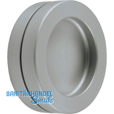 Schiebet�rmuschelpaar selbstklebend, � 65mm, Aluminium Edelstahl Effekt