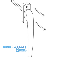 HAUTAU ATRIUM HKS Drehgriff 201 EG, Einlassgetriebe, Alu wei� RAL 9016