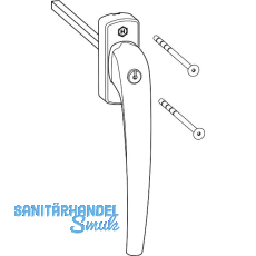 HAUTAU ATRIUM HKS Drehgriff 201 EG-S, Einlassgetriebe sperrbar, Alu schwarz HAUTAU ATRIUM HKS Drehgriff 201 EG-S, Einlassgetriebe sperrbar, Alu schwarz