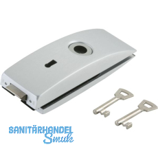 Schloss Studio Arcos BB m. 2 Schl�sseln, Glas 8 mm, silber eloxiert (24.203)