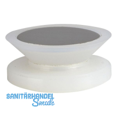 Glaspunkthalter Mini, 20 mm,6 - 8 mm Glas,Kunststoff transparent/Kappe Edelstahl