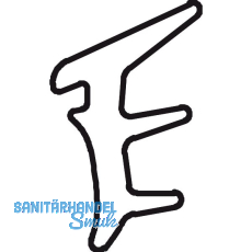 DORMA-Glas Muto 80/150 Dichtungsprofil f�r Seitenteil Glas 10-12mm Gummi schwarz