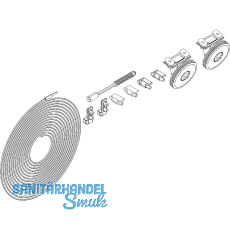 DORMA-Glas Muto 150 Synchronbeschlag Fl�gelgewicht bis 150 kg